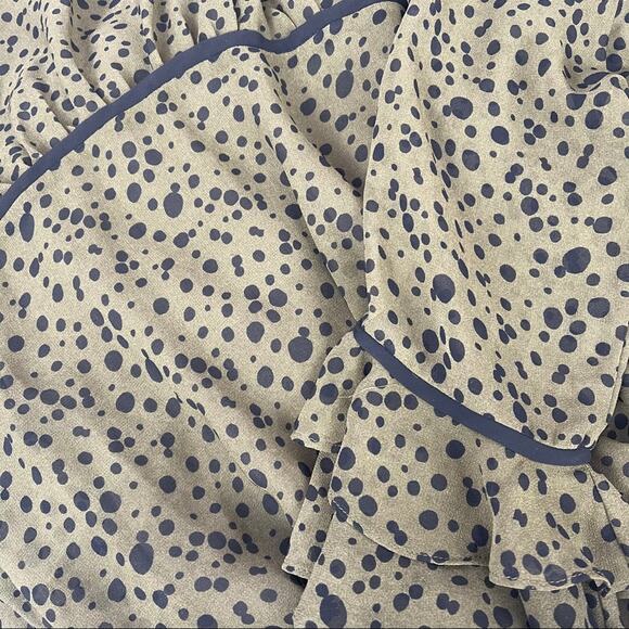 MISA Los Angeles Maristela‎ V-Neck Spotted Ruffled Maxi Dress Size Small NEW - Picture 6 of 6